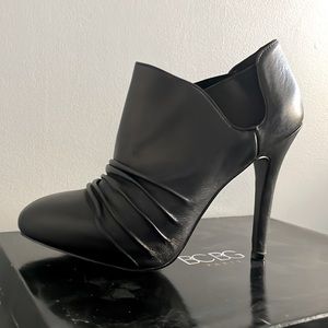 BCBG Paris black Benita booties.